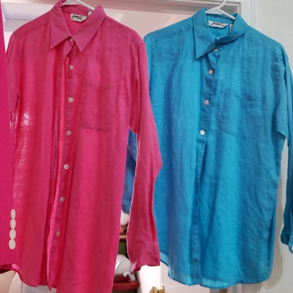 2- 100% ramie shirts